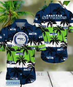 Seattle Seahawks Tropical Palm Tree Trending Summer Aloha Hawaiian Shirt