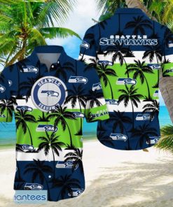 Seattle Seahawks Tropical Palm Tree Trending Summer Aloha Hawaiian Shirt