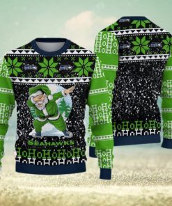 Seattle Seahawks Ugly Christmas Santa Claus Xmas Sweater Mittens Gift Mens Women