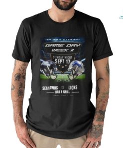 Seattle Seahawks Vs Detroit Lions Game Day Week II 2023 Shirt