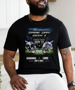 Seattle Seahawks Vs Detroit Lions Game Day Week II 2023 Shirt