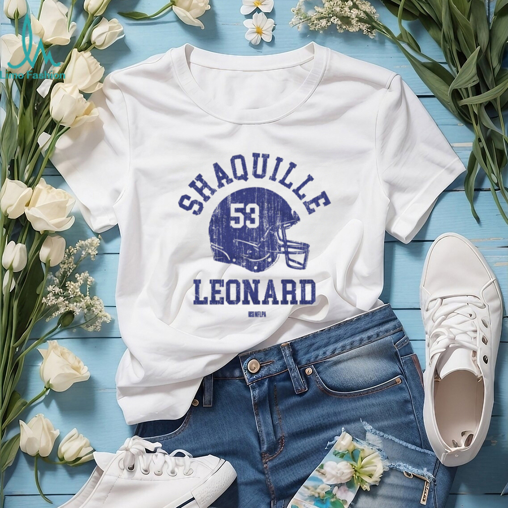 Shaquille Leonard Indianapolis Helmet Font Shirt - Limotees