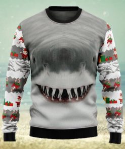 Shark Cute Face Ugly Christmas Sweater Thankgiving Gift Men Women