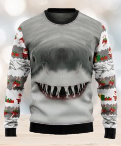 Shark Cute Face Ugly Christmas Sweater Thankgiving Gift Men Women