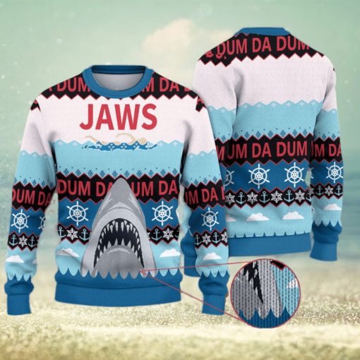 Shark Jaws Shark Christmas Gift Sweater 3D All Over Printed Ugly Christmas Sweater