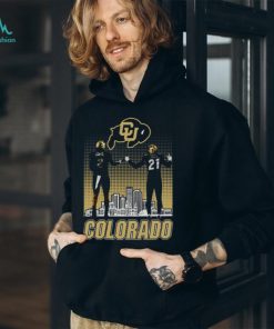 Shedeur Sanders and Shilo Sanders Colorado Buffaloes City Skyline Shirt