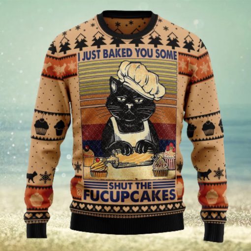 Shut The Fucupcakes Ugly Christmas Sweater Thankgiving Gift Men Women