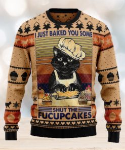 Shut The Fucupcakes Ugly Christmas Sweater Thankgiving Gift Men Women