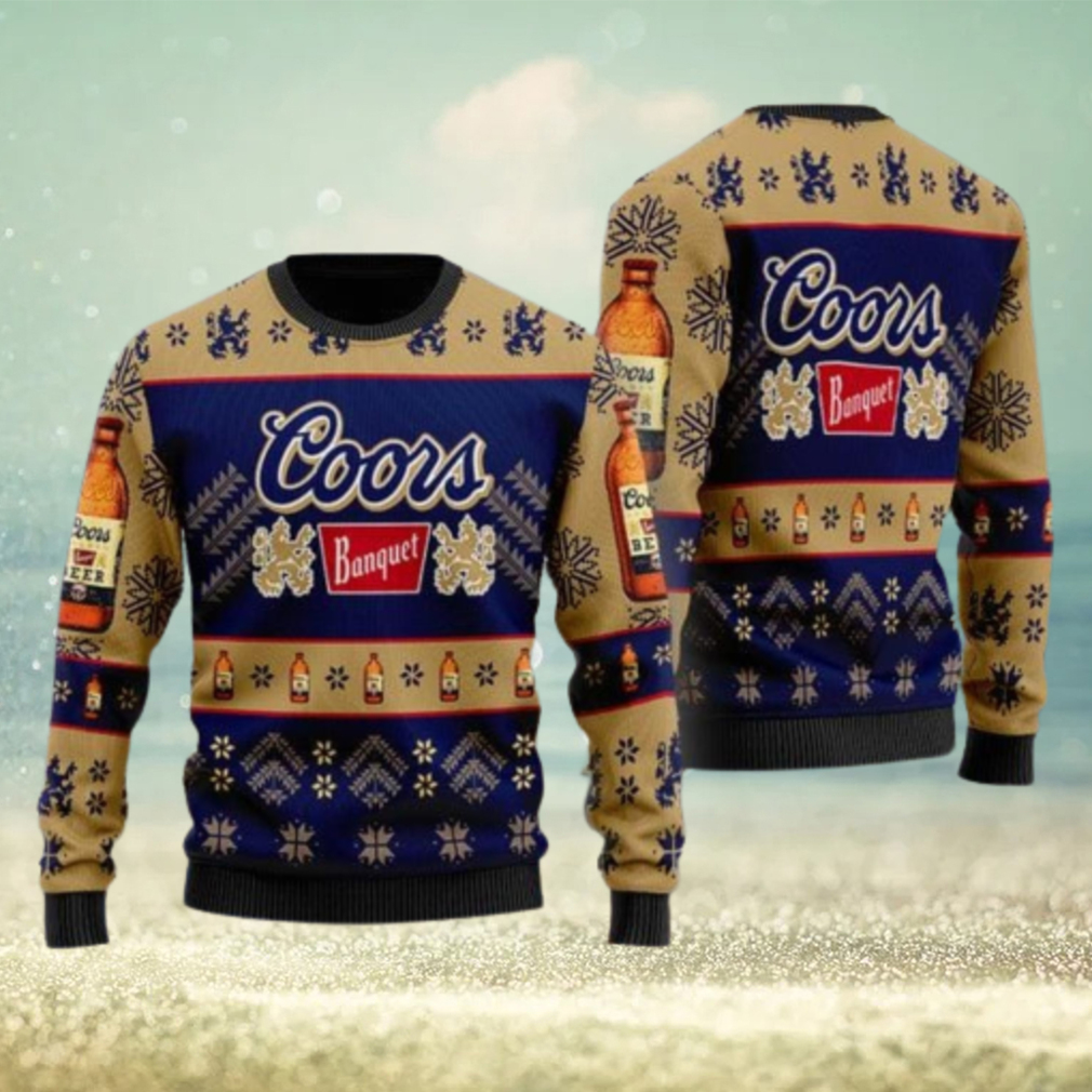 Personalized Name Coors Light Beer 3D All Over Printed Ugly Christmas  Sweater Christmas Gift For Family - Limotees