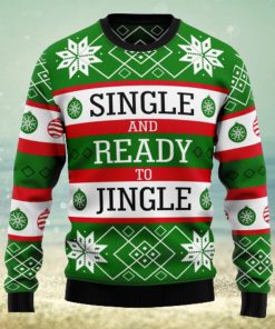 Single Ready To Jingle Ugly Christmas Sweater Thankgiving Gift Men Women