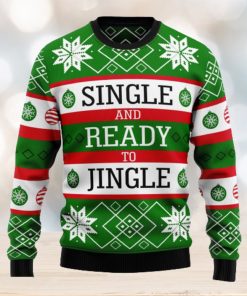 Single Ready To Jingle Ugly Christmas Sweater Thankgiving Gift Men Women