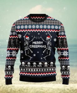 Skeleton Merry Creepmas Ugly Christmas Sweater Gift Men Women