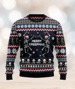 Skeleton Merry Creepmas Ugly Christmas Sweater Gift Men Women