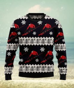 Skiing Ugly Christmas Sweater Xmas Gift 3D Christmas Sweater