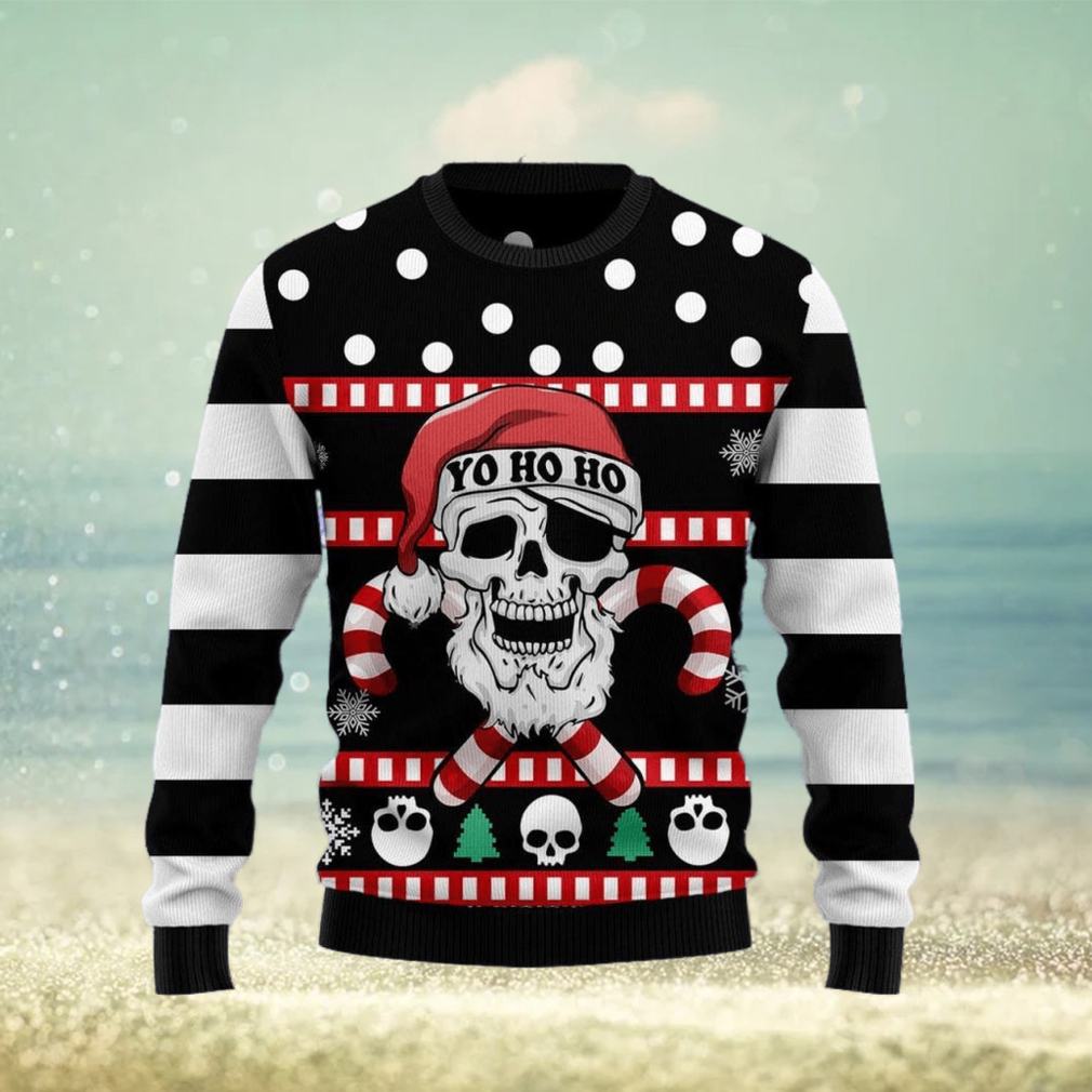 Christmas Gift Kansas City Chiefs Skull Pattern 3D Ugly Christmas Sweater  For Men And Women