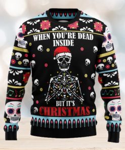 Skull Inside Ugly Christmas Sweater Thankgiving Gift Men Women