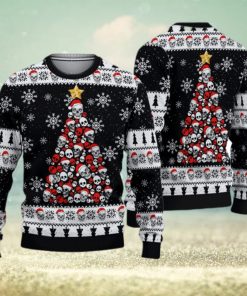 Skull Pine Tree Ugly Christmas 3D Sweater