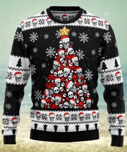 Skull Pine Tree Ugly Christmas Sweater Thankgiving Gift Men Women