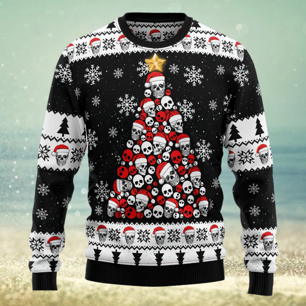 Christmas Gift San Francisco 49ers Skull Pattern 3D Ugly Christmas Sweater  For Men And Women