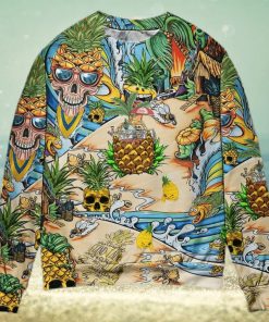 Skull Pineapple Fruit Amazing Ugly Christmas Sweater