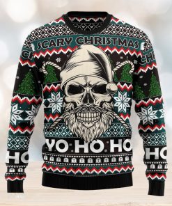 Skull Scary Ugly Christmas Sweater Thankgiving Gift Men Women