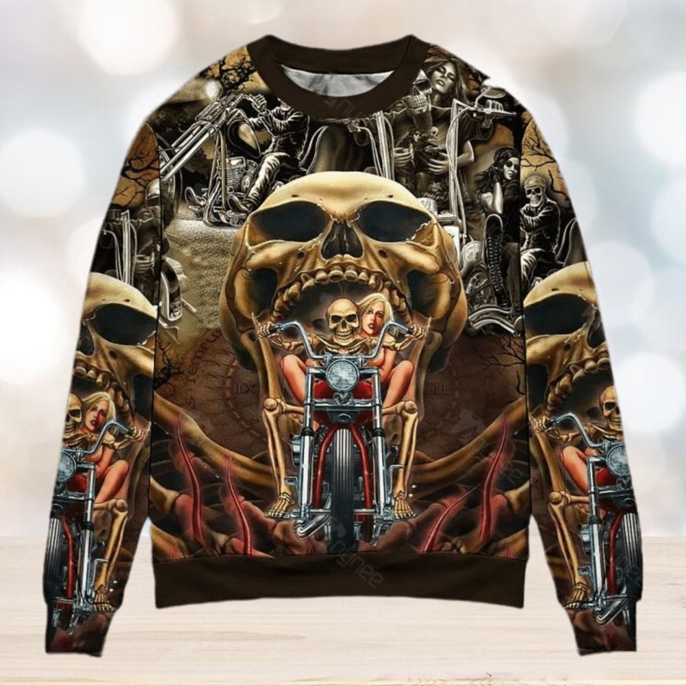 NFL Cleveland Browns Golden Skull Christmas Ugly Sweater - T-shirts Low  Price