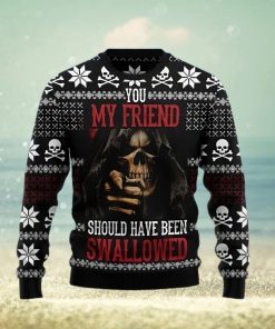 Skull Ugly Christmas Sweater Unique Gift