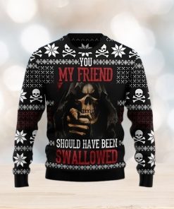 Skull Ugly Christmas Sweater Unique Gift