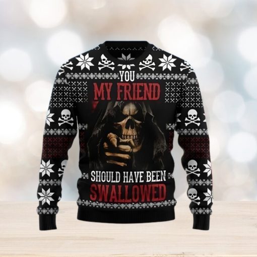 Skull Ugly Christmas Sweater Unique Gift