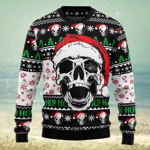 Skull Xmas Ugly Christmas Sweater Thankgiving Gift Men Women