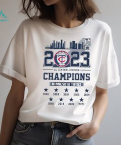 Skyline city 2023 AL Central Division Champions Minnesota Twins shirt