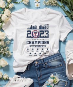 Skyline city 2023 AL Central Division Champions Minnesota Twins shirt