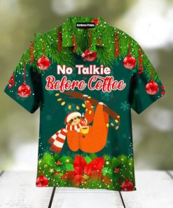 Sloth Coffee Christmas Day Hawaiian Shirt