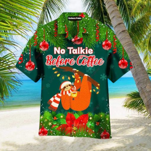 Sloth Coffee Christmas Day Hawaiian Shirt