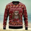 Santa Hockey Ugly Christmas Sweater Thankgiving Gift Men Women