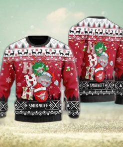 Smirnoff Vodka Ho Ho Ho Ugly Christmas Sweater All Over Print Christmas Gift