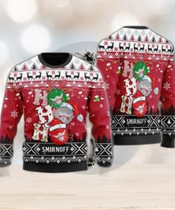 Smirnoff Vodka Ho Ho Ho Ugly Christmas Sweater All Over Print Christmas Gift