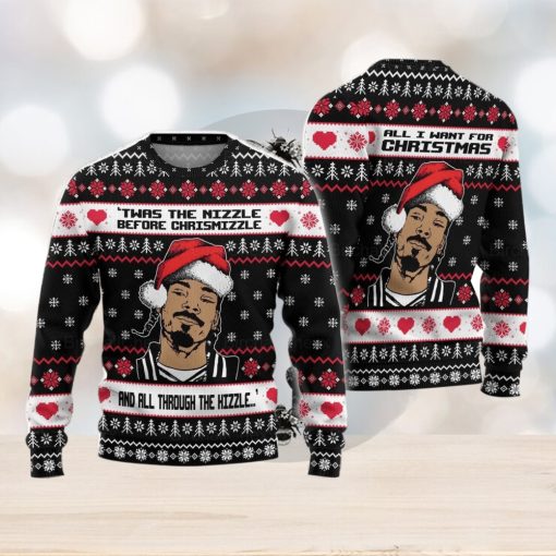 Snoop Dogg Ugly Christmas Sweater Xmas Christmas Gift