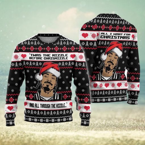 Snoop Dogg Ugly Christmas Sweater Xmas Christmas Gift