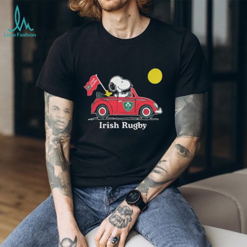 Snoopy And Woodstock Irish Rugby On Car 2023 t shirt
