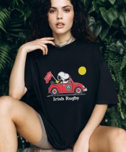 Snoopy And Woodstock Irish Rugby On Car 2023 t shirt
