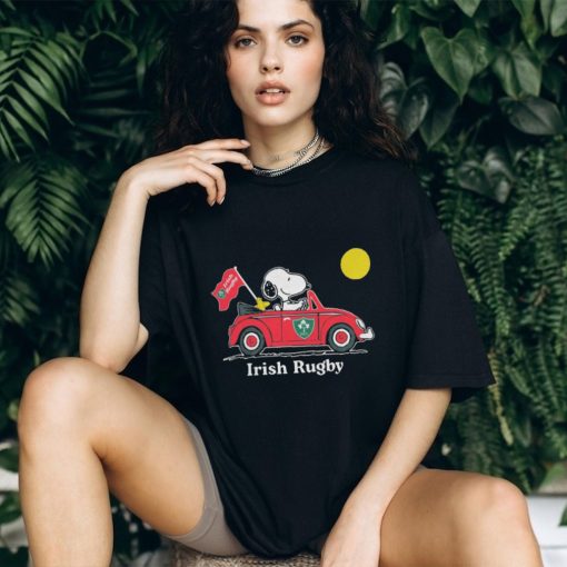 Snoopy And Woodstock Irish Rugby On Car 2023 t shirt
