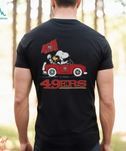 Snoopy And Woodstock Driving Car San Francisco Giants T-Shirt by