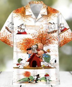 Snoopy Autumn Time 020803 Autumn Fashion Travel Sport Going To School Hawaiian Shirt