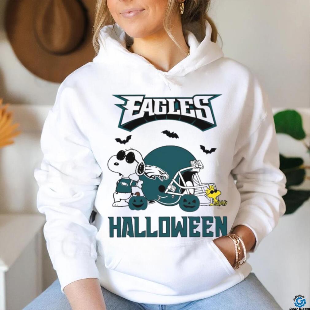 Peanuts characters walking Philadelphia Eagles big logo shirt - Limotees