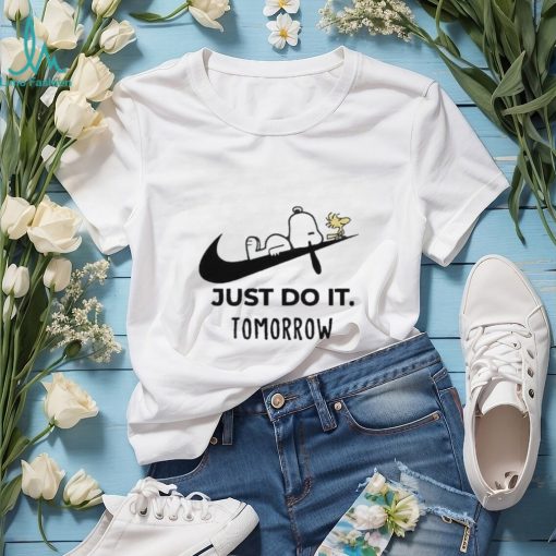 Snoopy Nike Just Do It Later Nike T Shirt