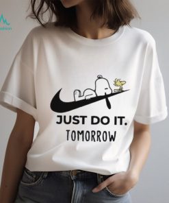 Snoopy Nike Just Do It Later Nike T Shirt