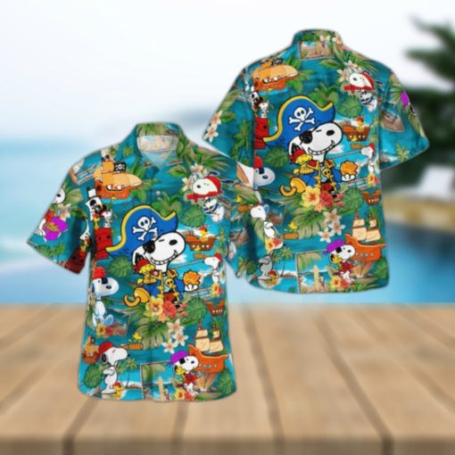 Snoopy Pirate Hawaiian Shirt