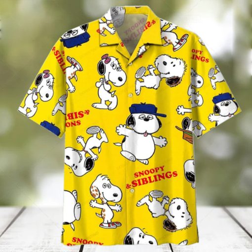 Snoopy Summer Time 020805 Beach Fashion Summer Fan Hot Design Figure Space Awesome Hawaiian Shirt