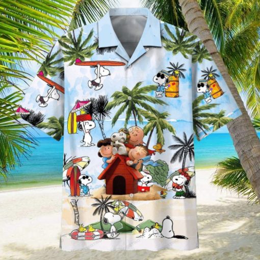 Snoopy Summer Time 22 Beach Fashion Summer Fan Hot Design Figure Space Hawaiian Shirt